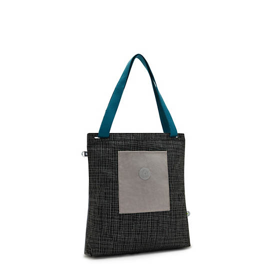 Bolso Tote Kipling Annas Negros Grises | MX 1439GS